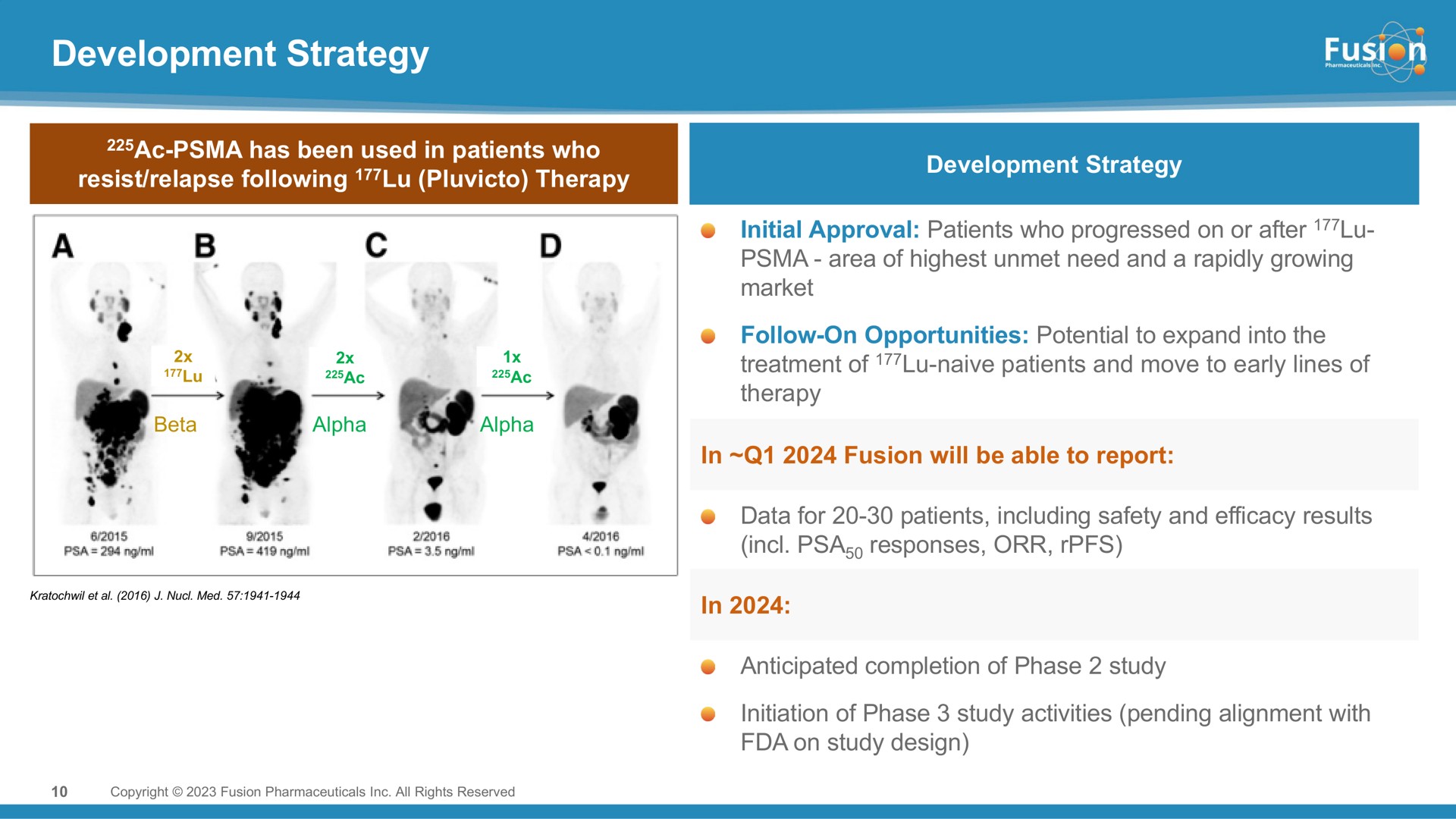 development strategy | Fusion Pharmaceuticals