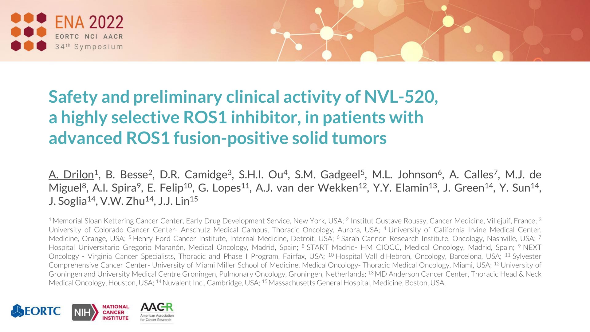safety and preliminary clinical activity of a highly selective inhibitor in patients with advanced fusion positive solid tumors cine | Nuvalent