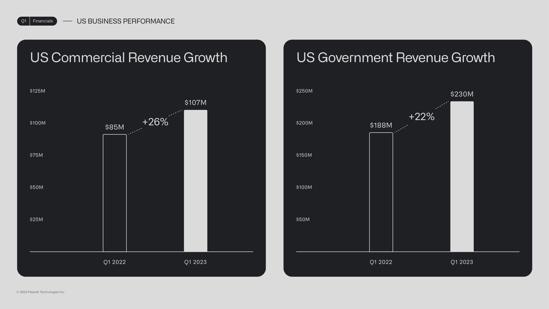 us commercial revenue growth us government revenue growth briers | Palantir
