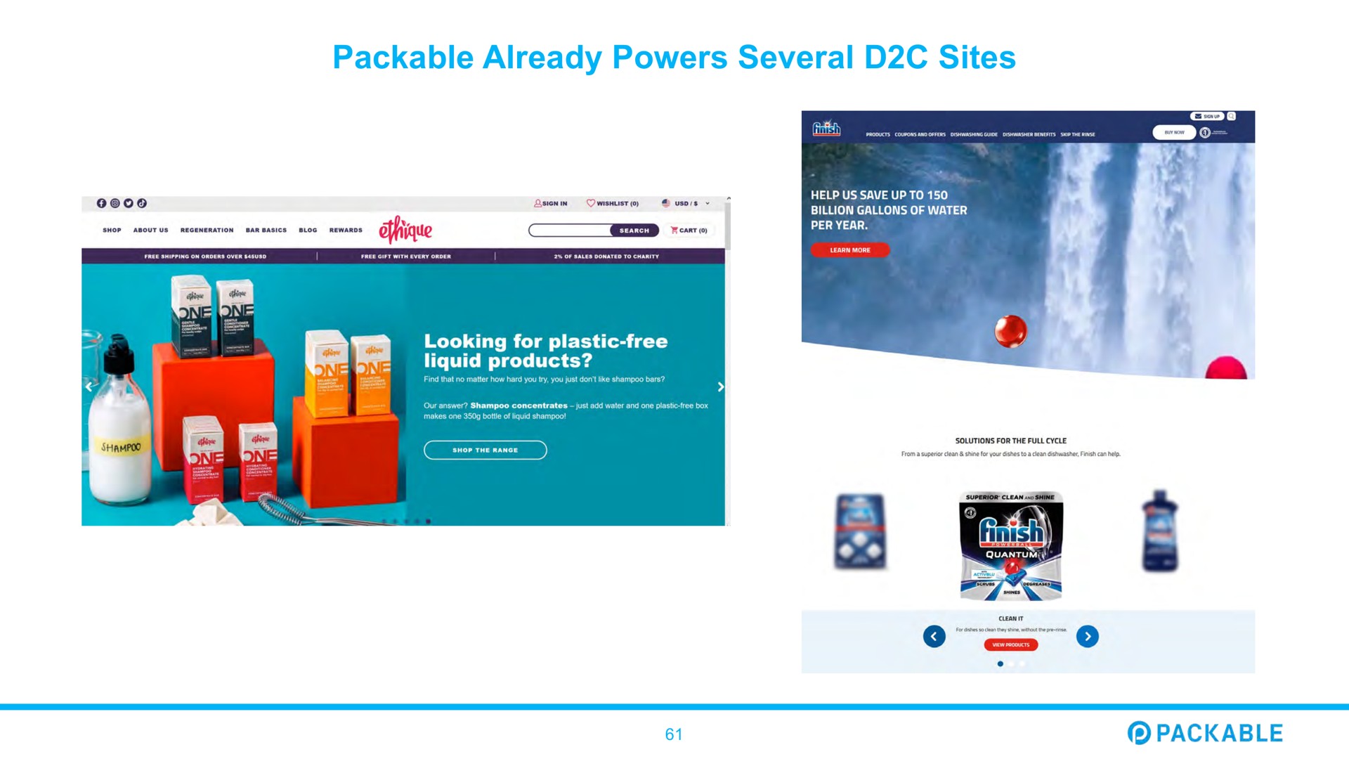 packable already powers several sites | Packable