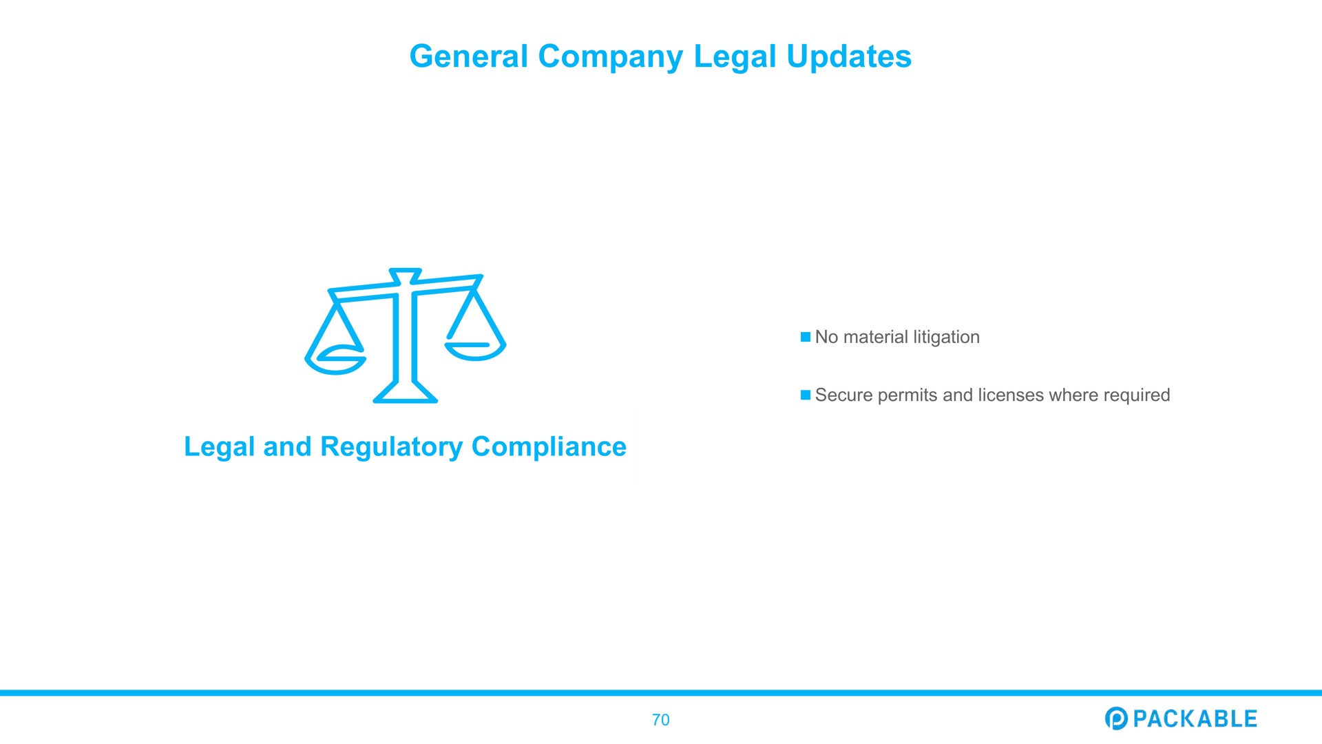general company legal updates legal and regulatory compliance packable | Packable