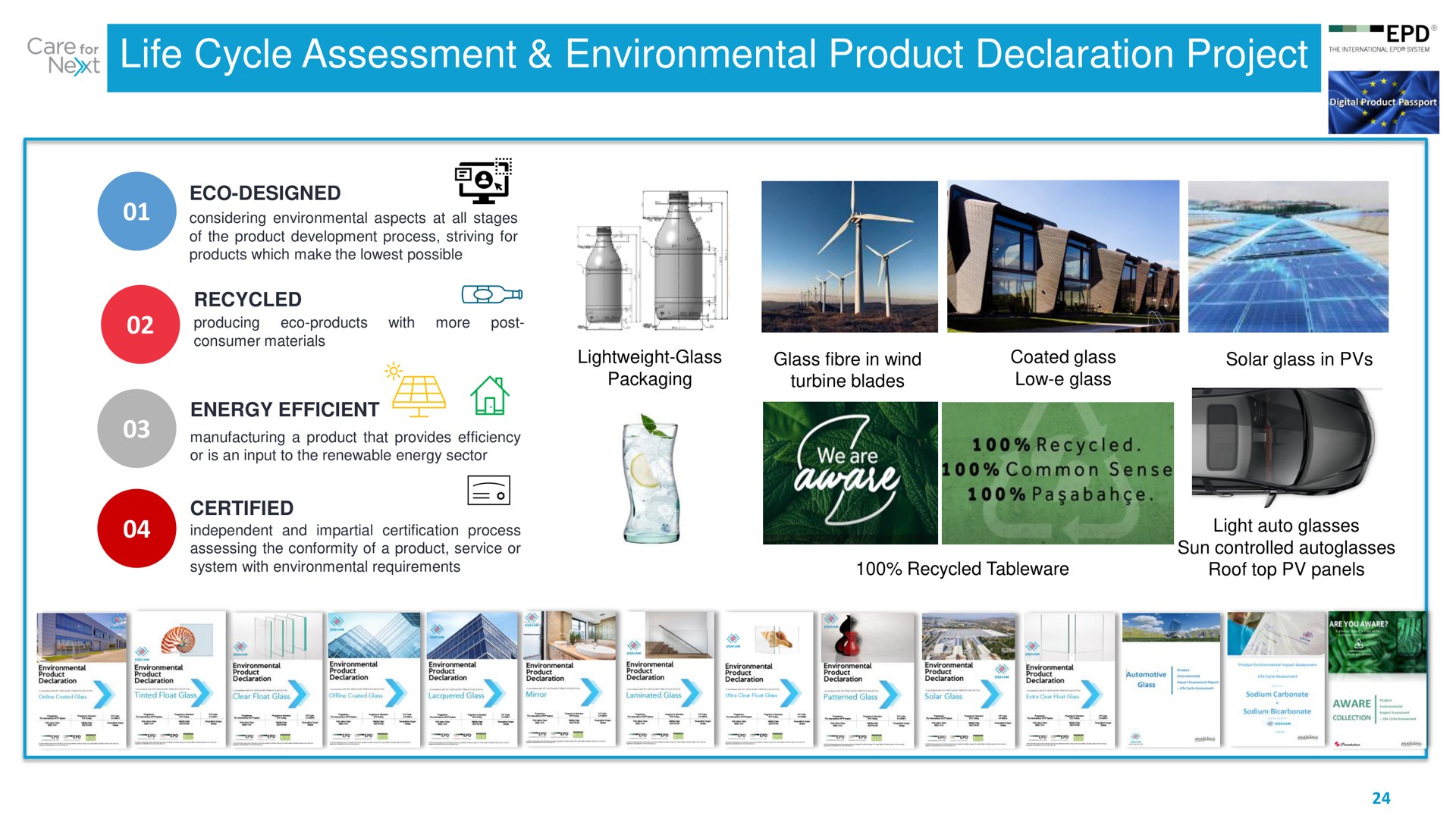 life cycle assessment environmental product declaration project mixes | Sisecam Resources