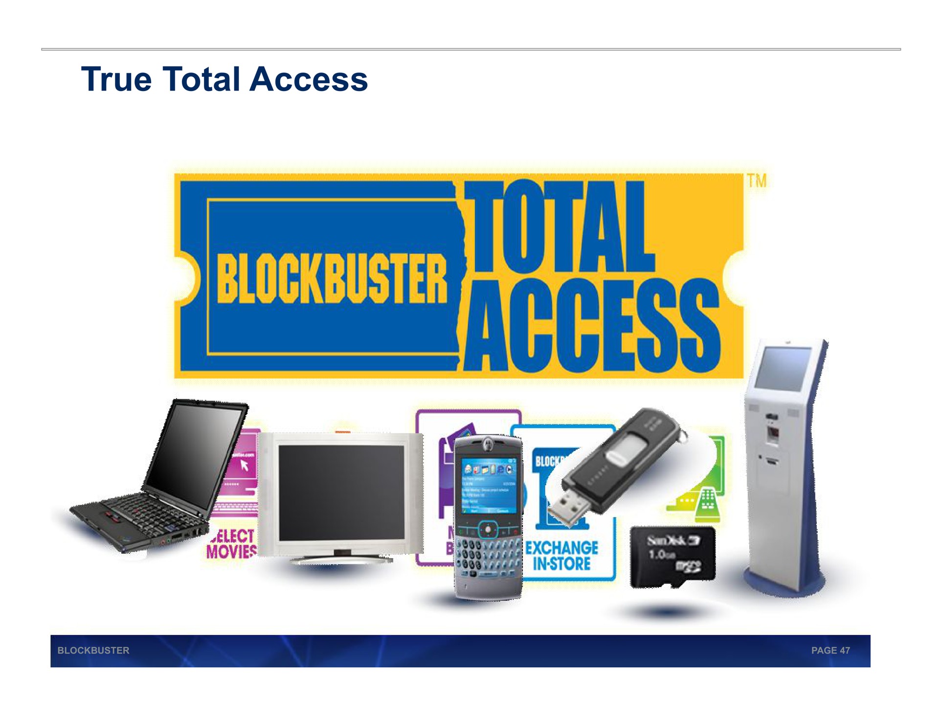 true total access | Blockbuster Video