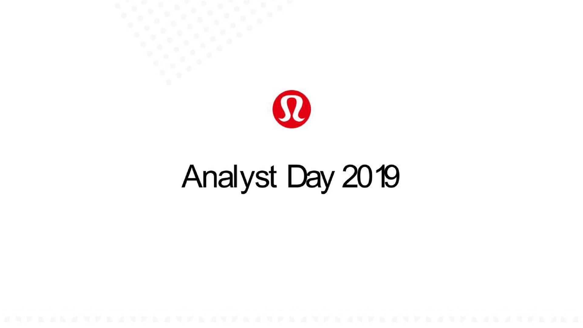 analyst day | Lululemon