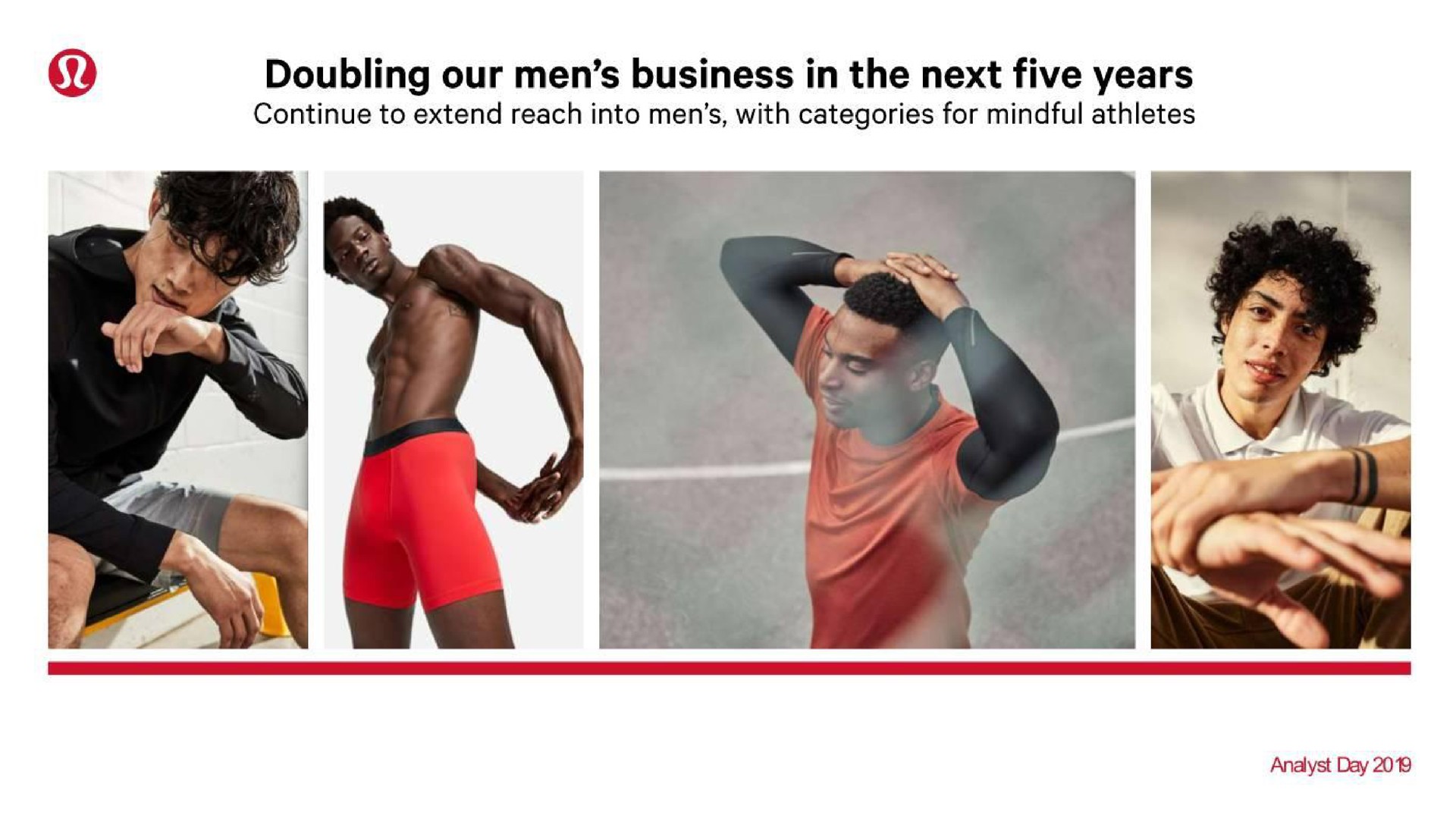 doubling our men business in the next five years | Lululemon