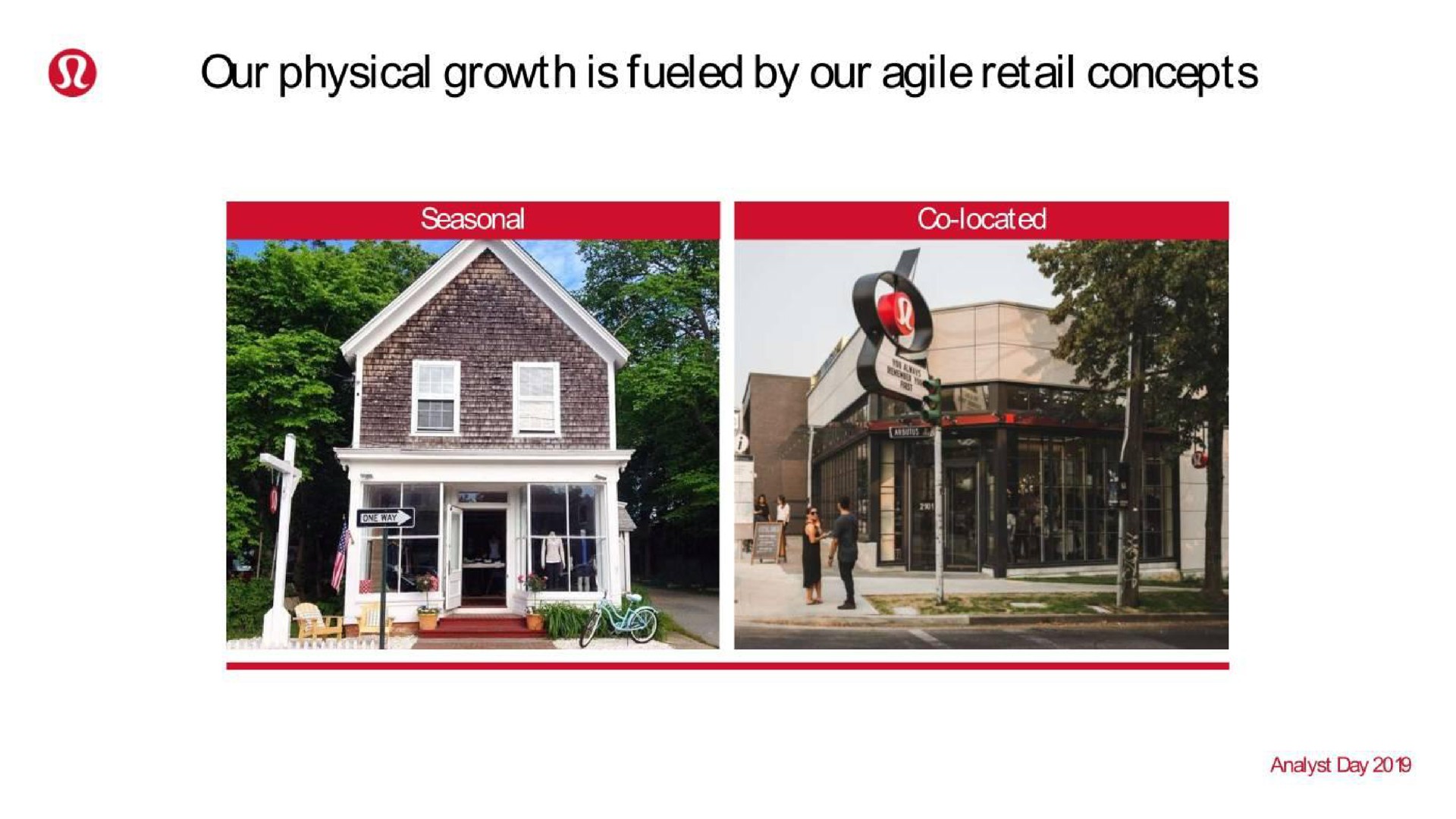 our physical growth is fueled by our agile retail concepts | Lululemon