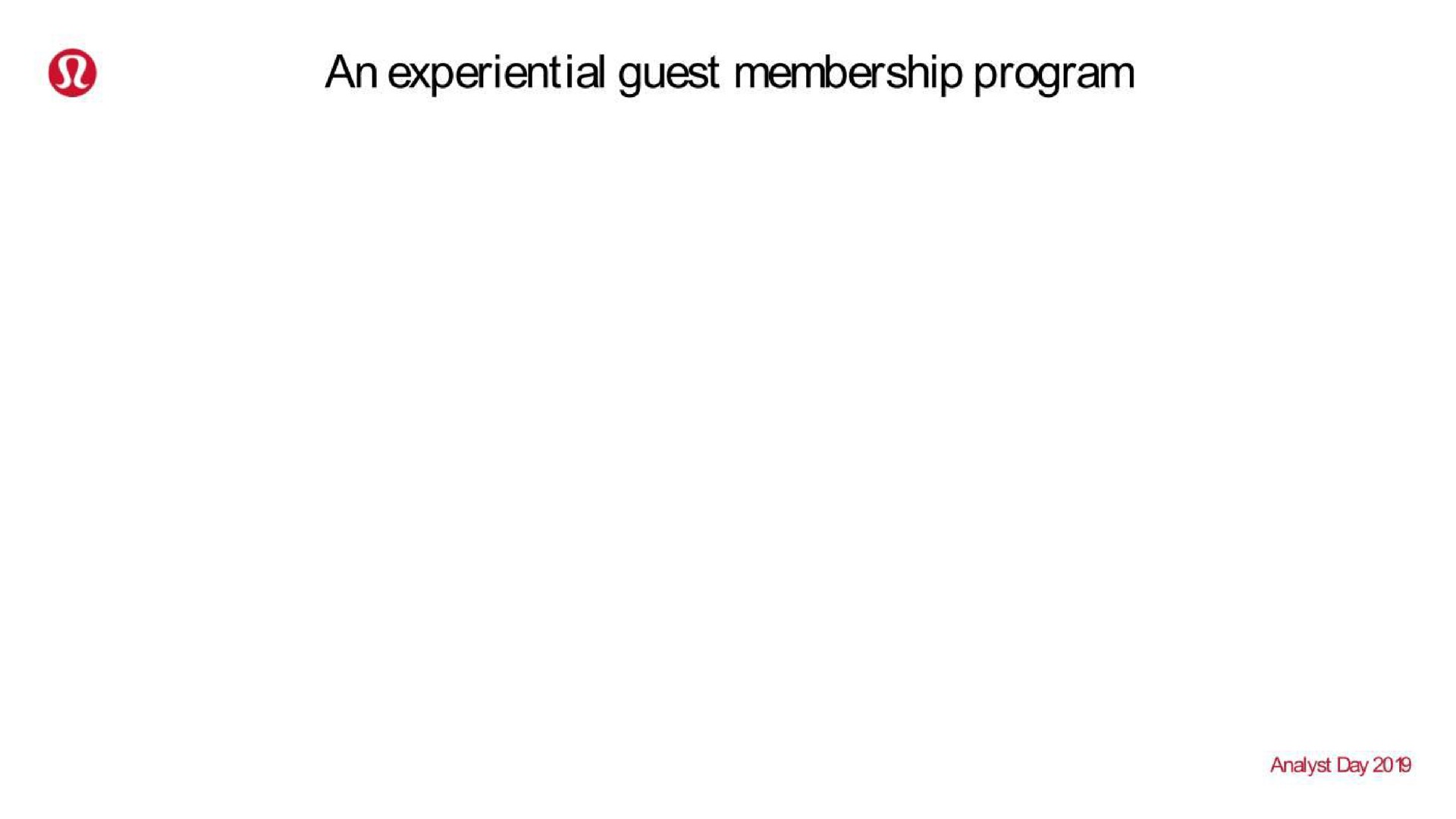 an experiential guest membership program | Lululemon