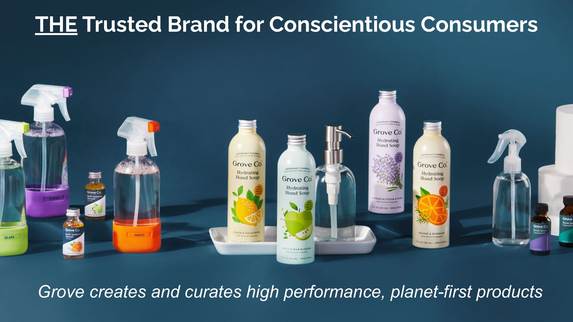 the trusted brand for conscientious consumers grove creates and curates high performance planet first products | Grove