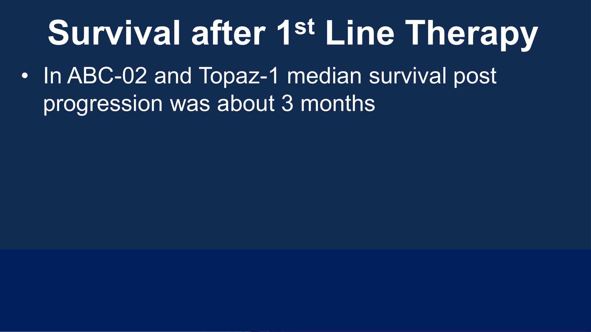 survival after line therapy in and topaz median post progression was about months | Compass Therapeutics