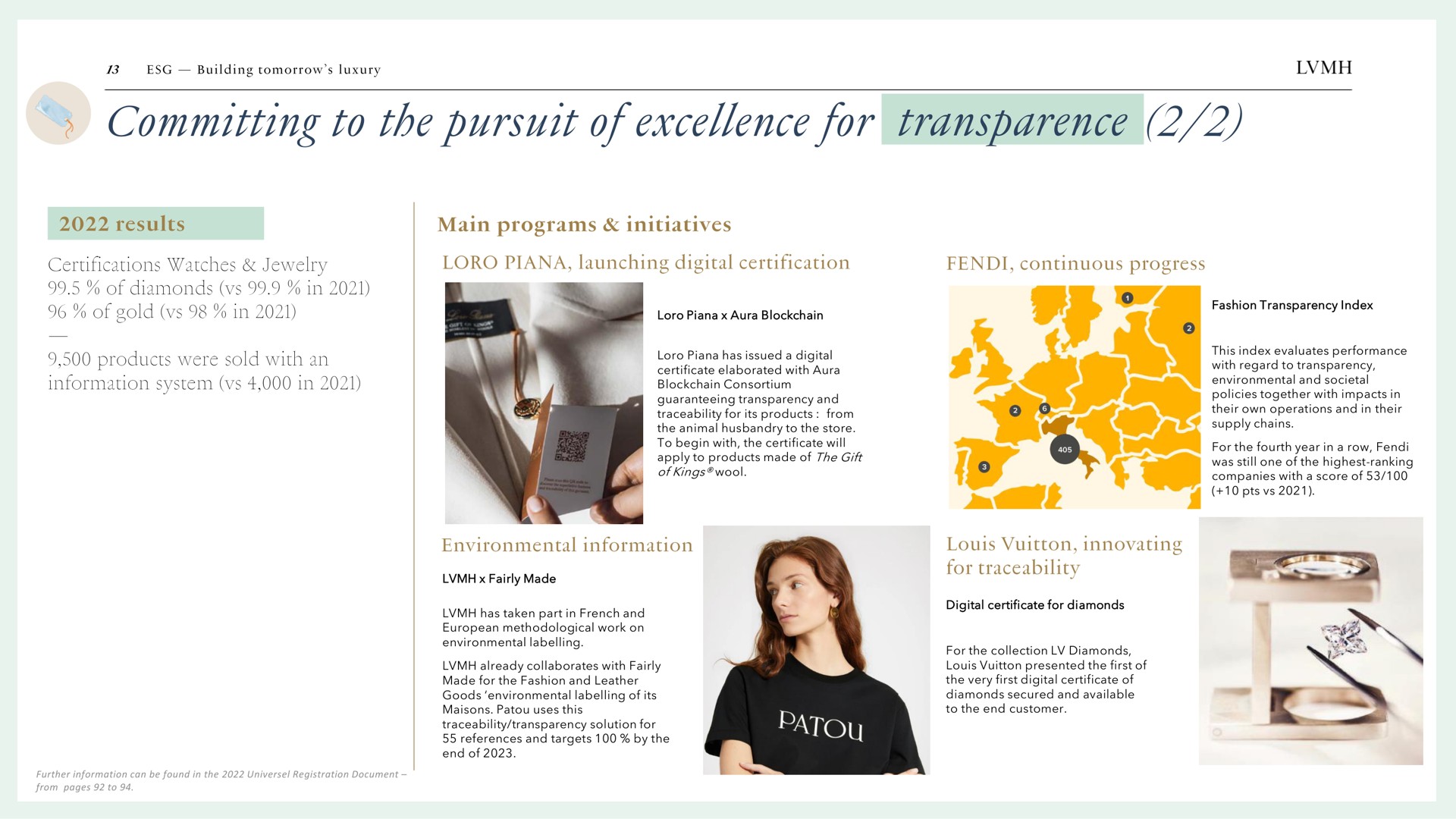 committing to the pursuit of excellence for transparence | LVMH