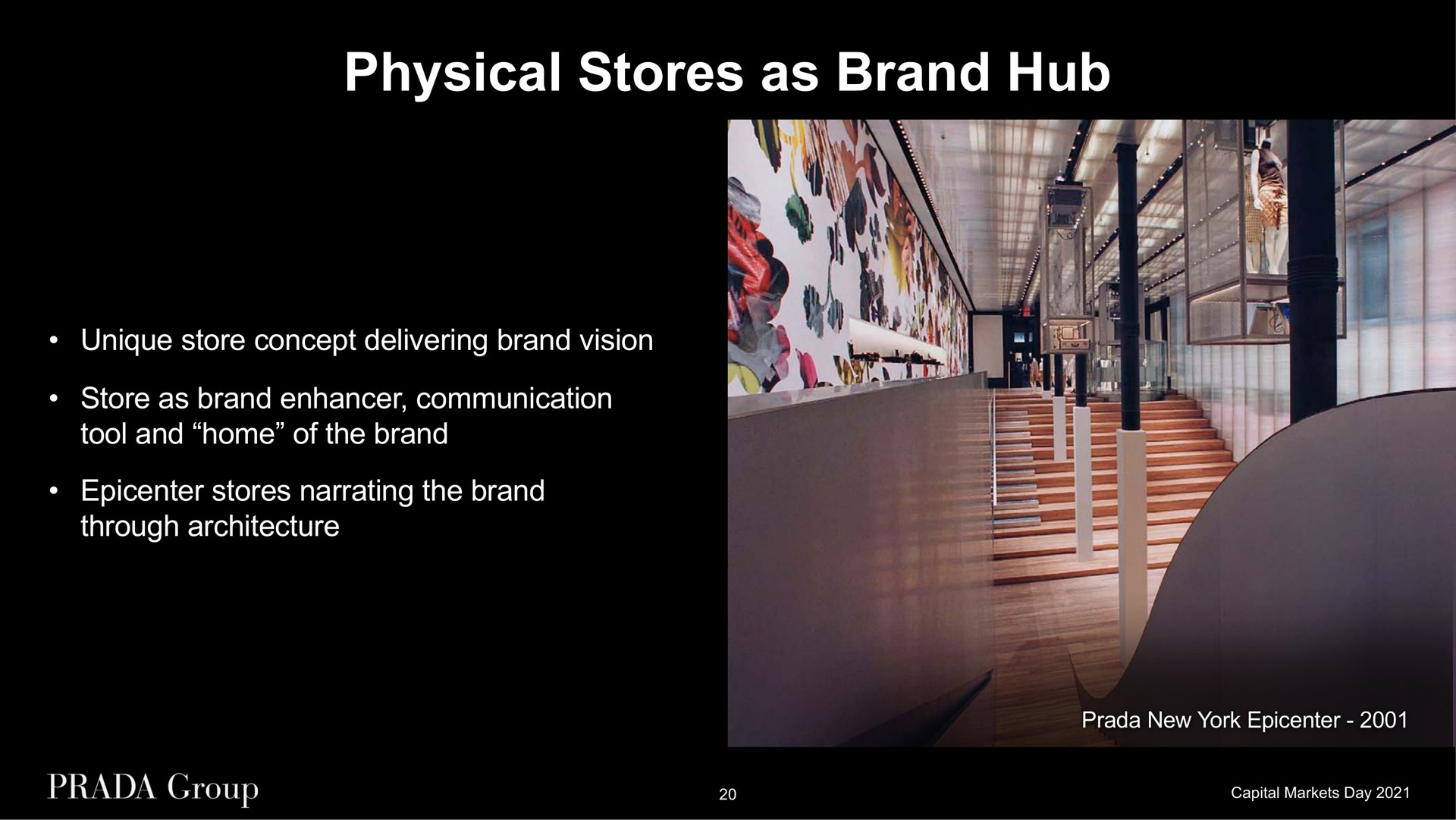 physical stores as brand hub unique store concept delivering brand vision store as brand enhancer communication tool and home of the brand epicenter stores narrating the brand through architecture new york epicenter | Prada