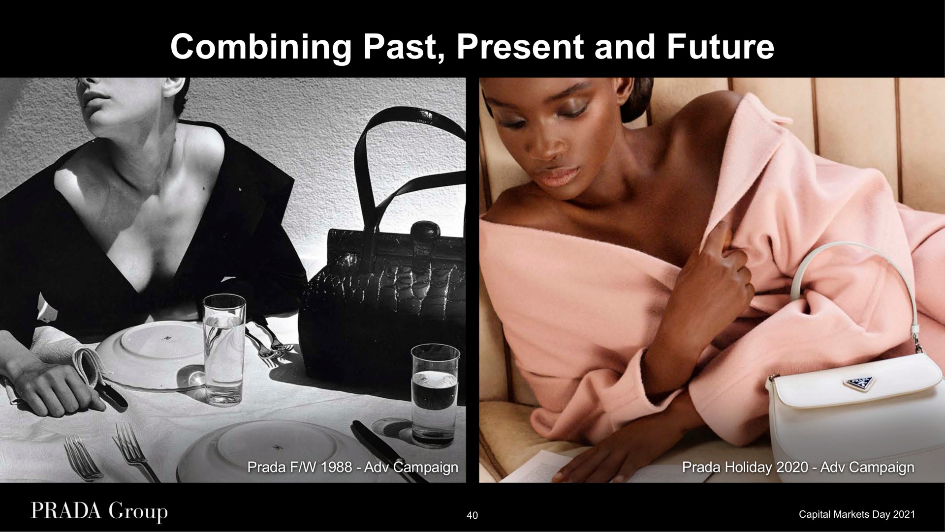 combining past present and future campaign holiday campaign | Prada