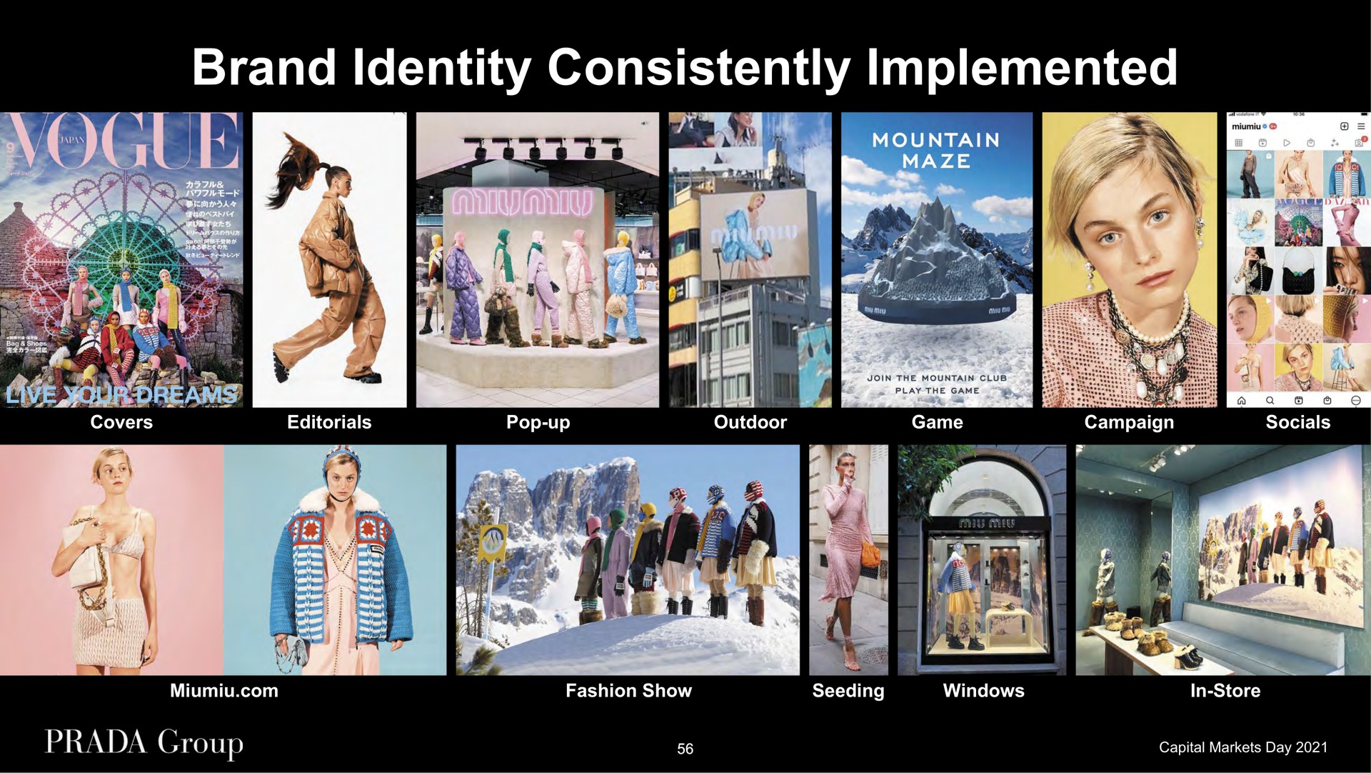 brand identity consistently implemented adda | Prada