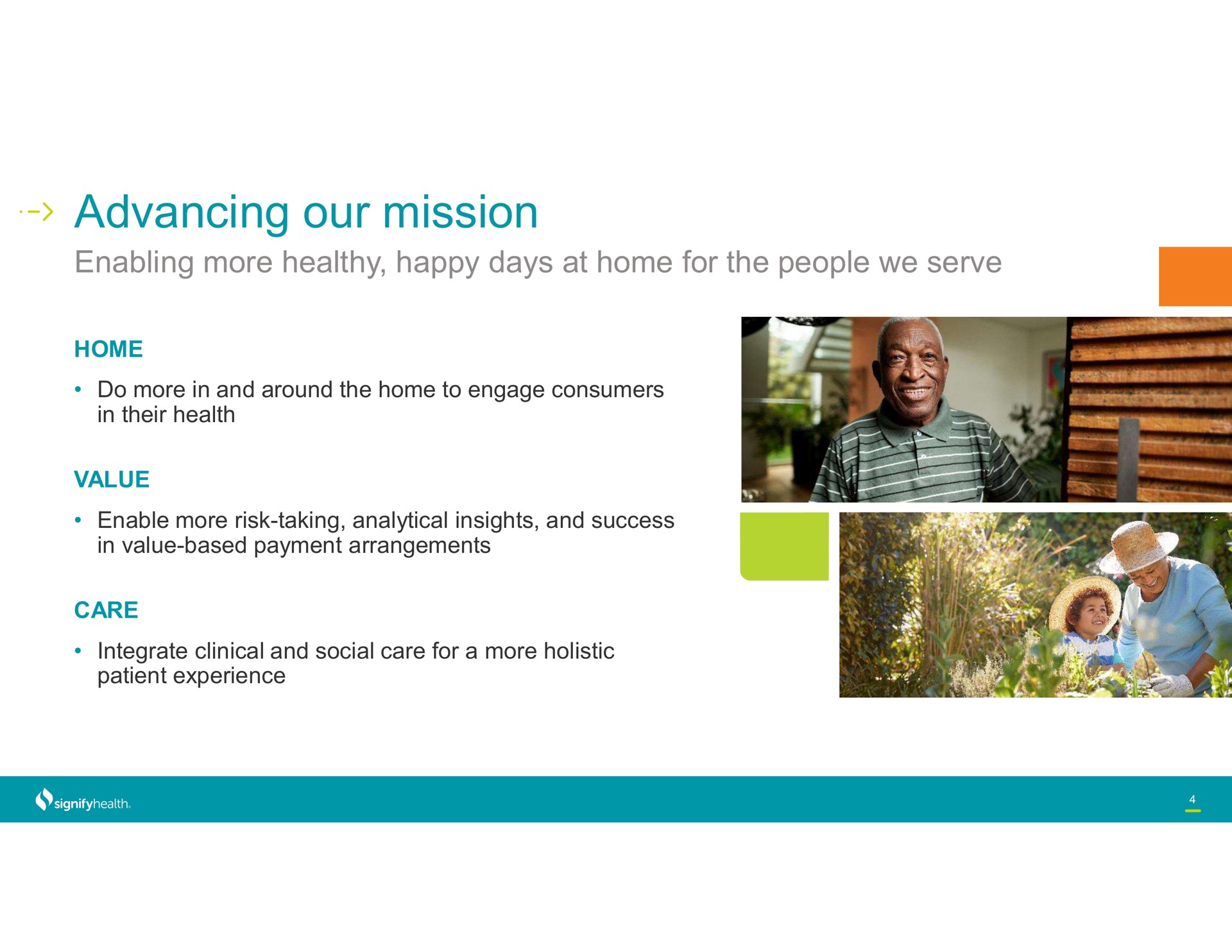 advancing our mission | Signify Health