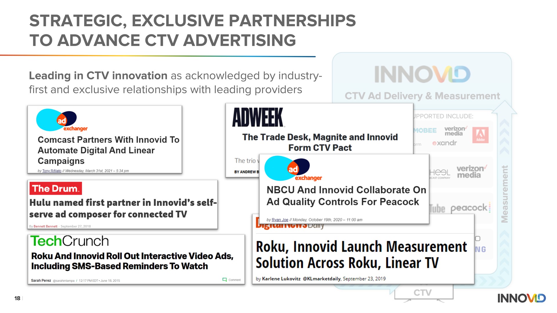strategic exclusive partnerships to advance advertising a and collaborate on launch measurement | Innovid