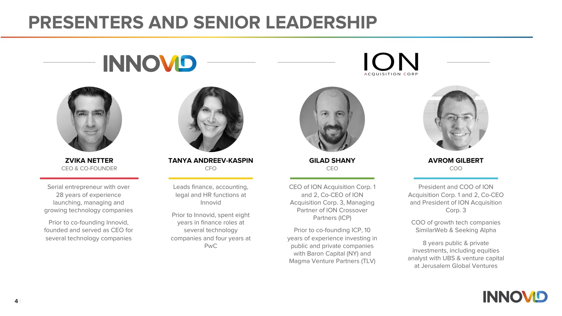 presenters and senior leadership | Innovid