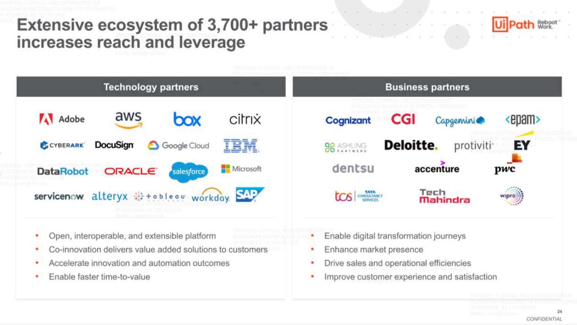extensive ecosystem of partners increases reach and leverage path wee | UiPath