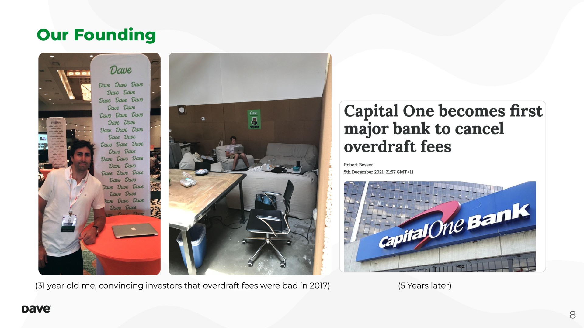 our founding capital one becomes first major bank to cancel overdraft fees | Dave