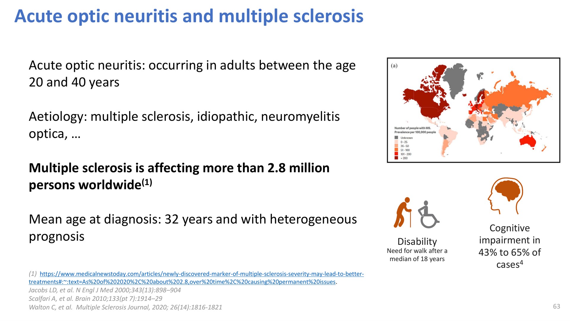 acute optic neuritis and multiple sclerosis | Oculis