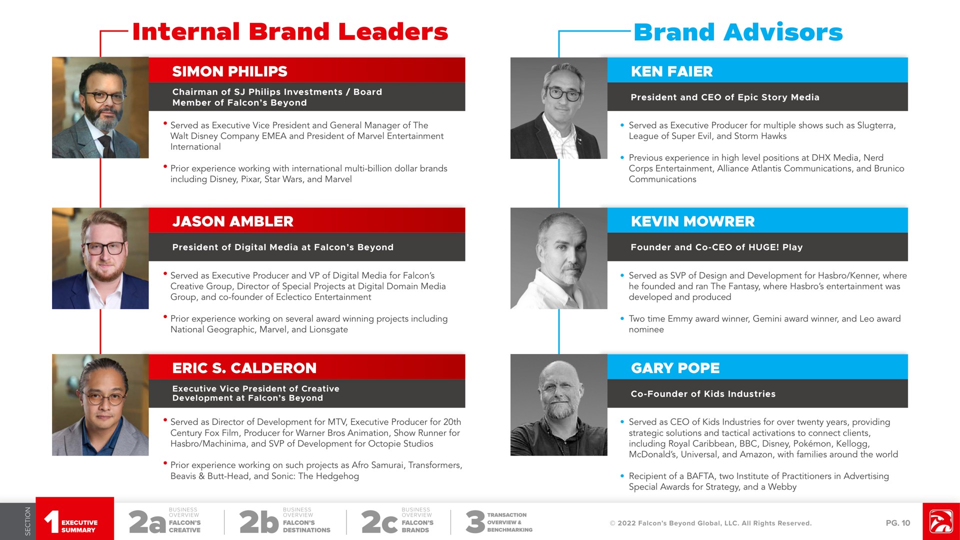 internal brand leaders brand advisors ken ambler eric pope | Falcon's Beyond