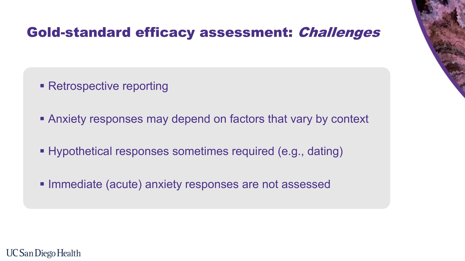 gold standard efficacy assessment challenges | Bionomics