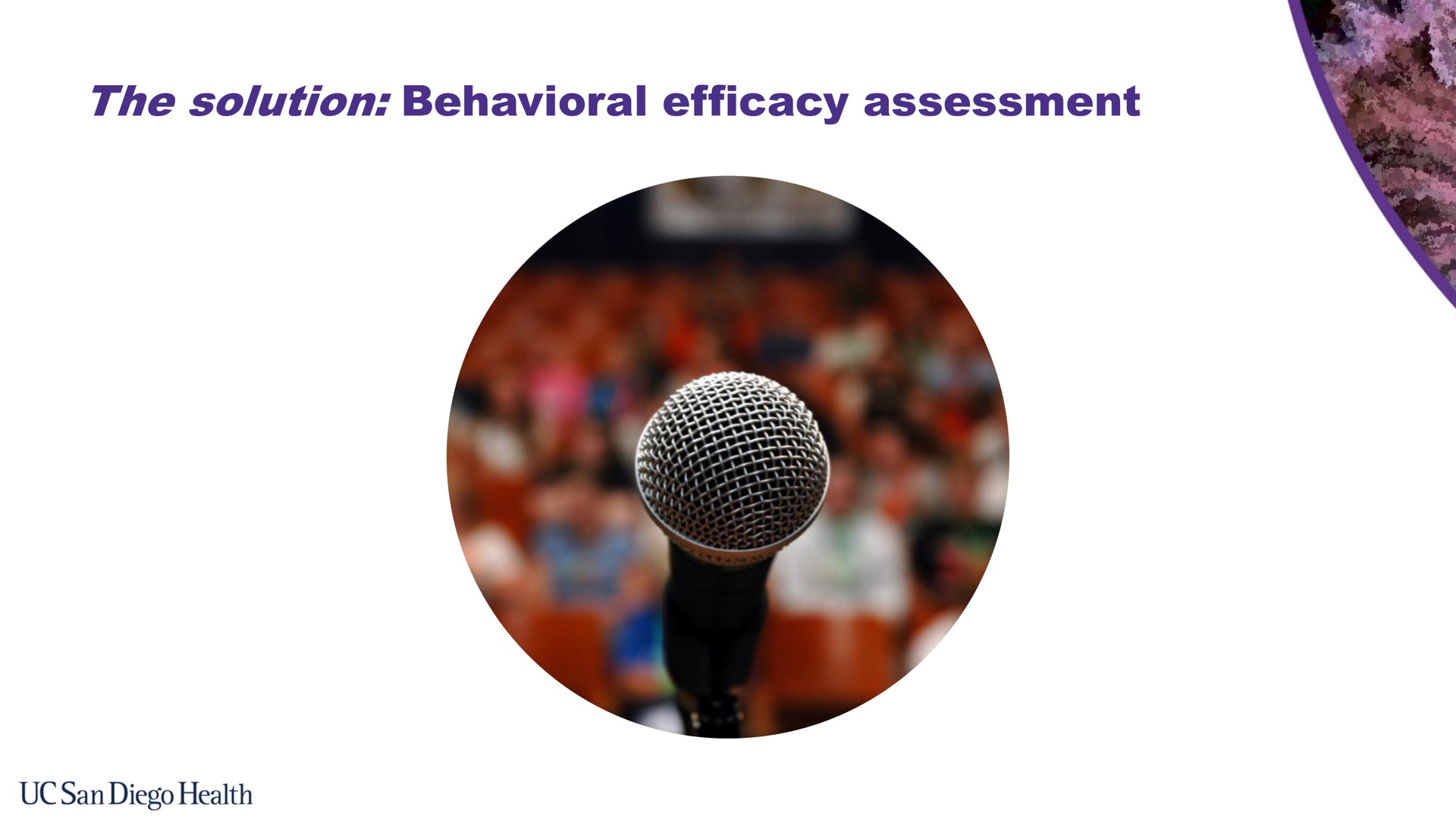 the solution behavioral efficacy assessment | Bionomics