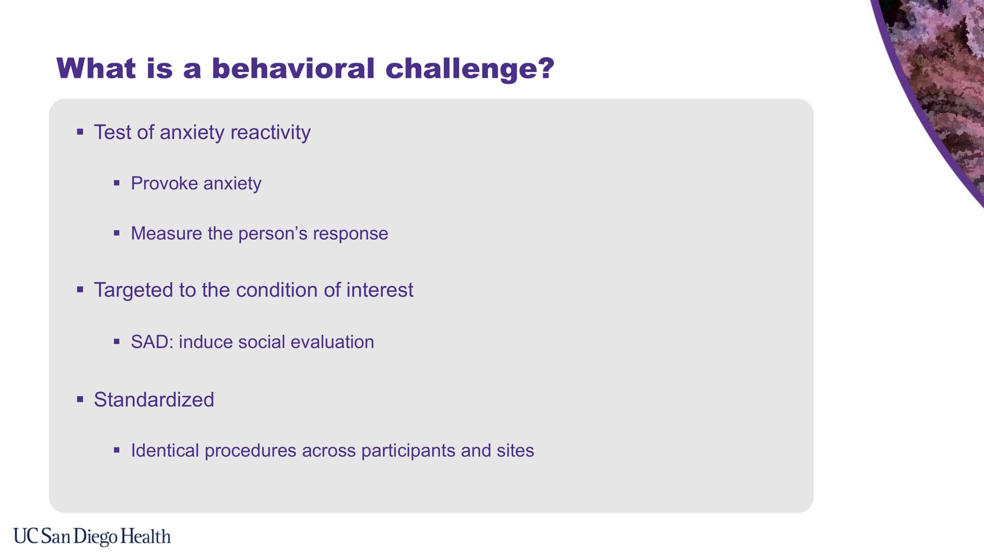 what is a behavioral challenge | Bionomics
