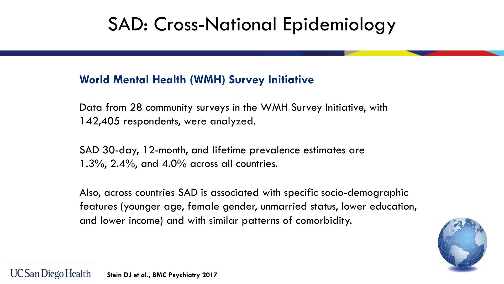 sad cross national epidemiology | Bionomics