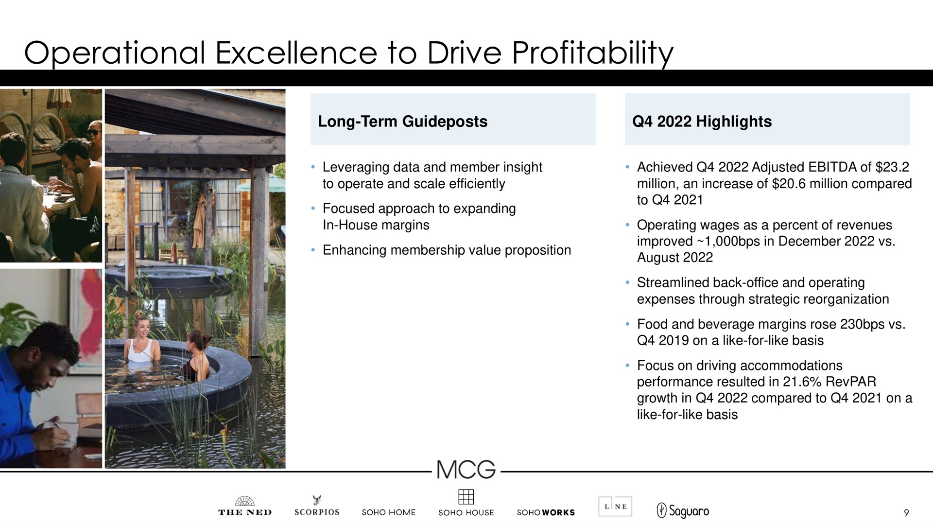 operational excellence to drive profitability | Membership Collective Group