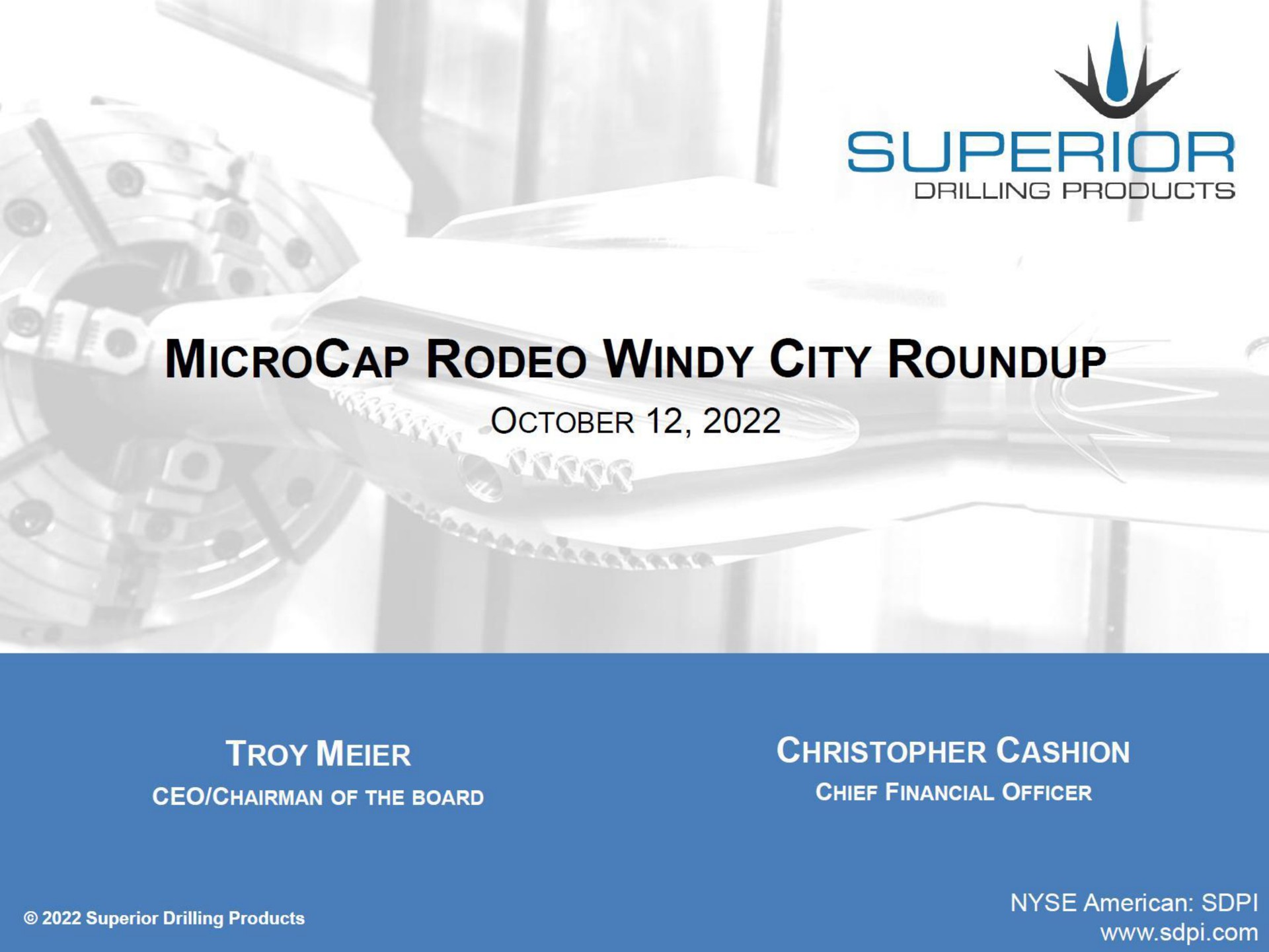 superior rodeo windy city roundup chief financial officer chairman of the board | Superior Drilling Products