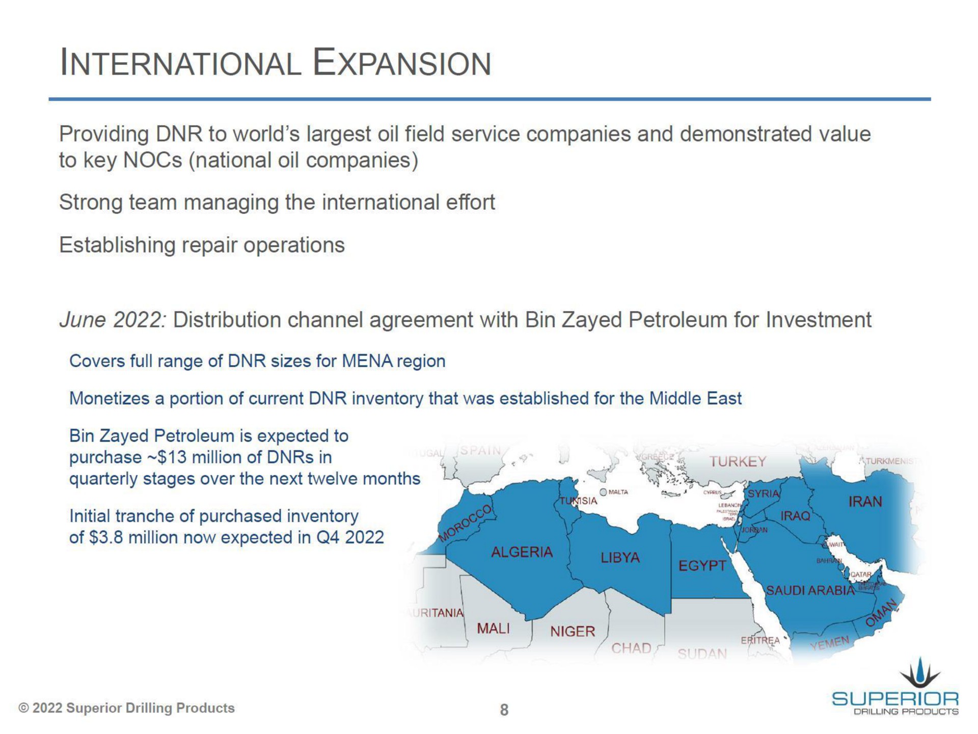 international expansion | Superior Drilling Products