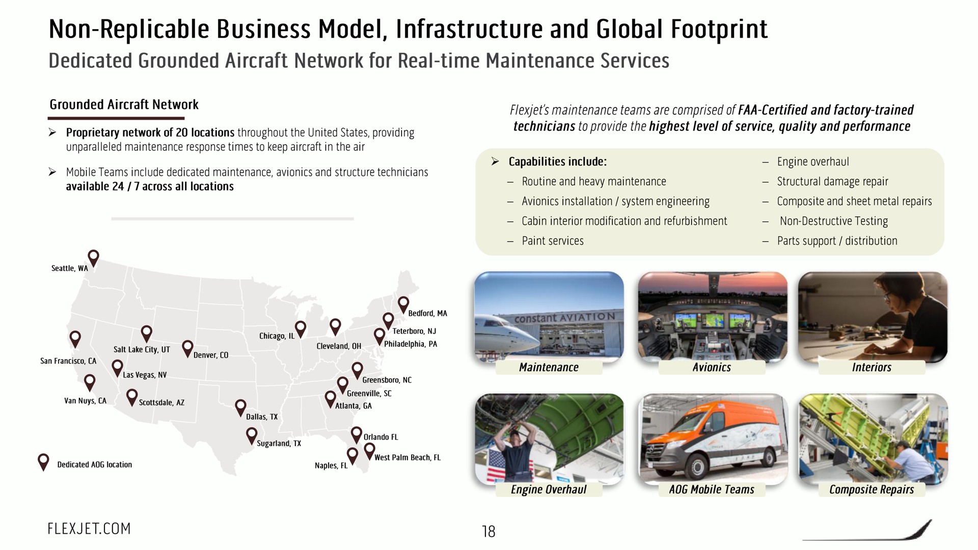 non business model infrastructure and global footprint | FlexJet